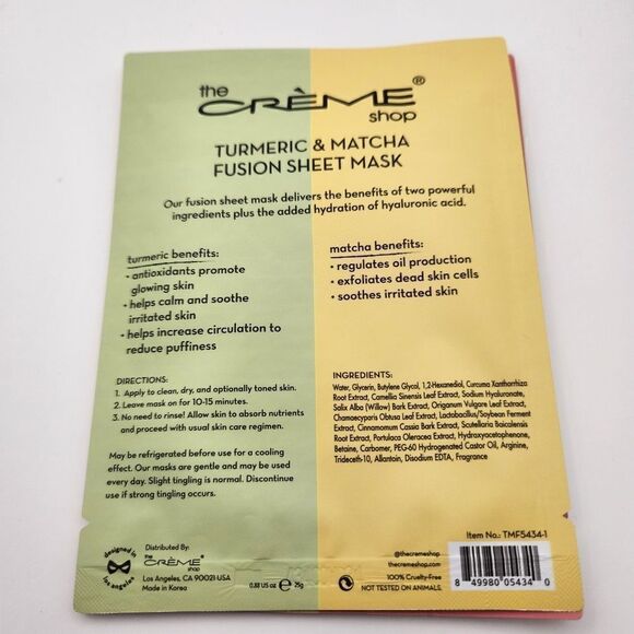 The Creme Shop Fushion Sheet Masks Bundle of 3 - Picture 3 of 7